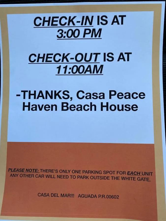 Casa Peace Haven Beach House Aguada Holiday home